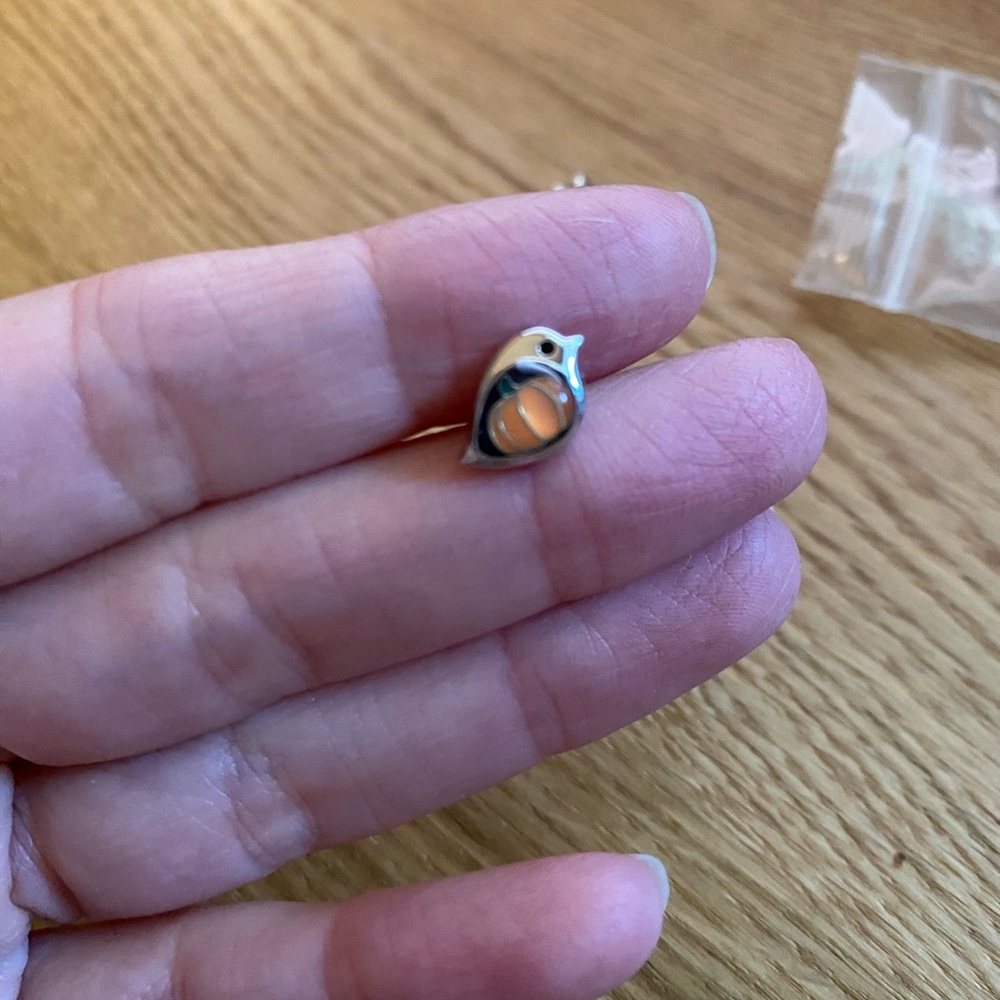 Pumpkin birdie earrings - NWT